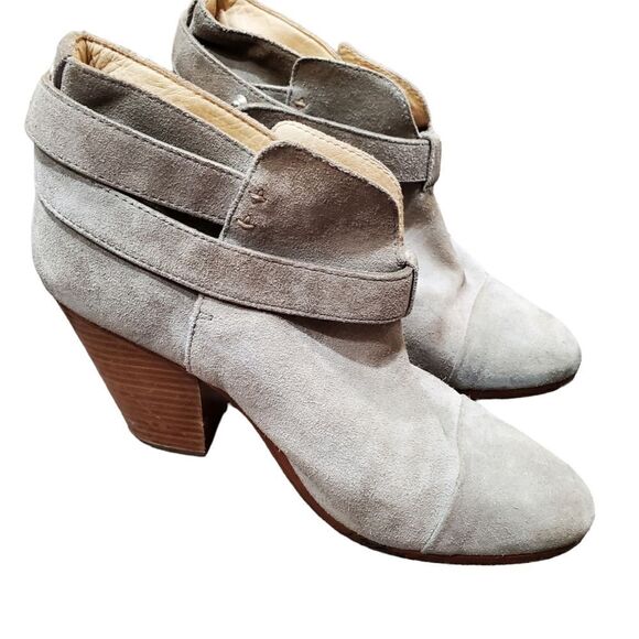 Rag & Bone Light Grey Suede Harrow Boots 39.5 / 9.5 - Picture 2 of 11